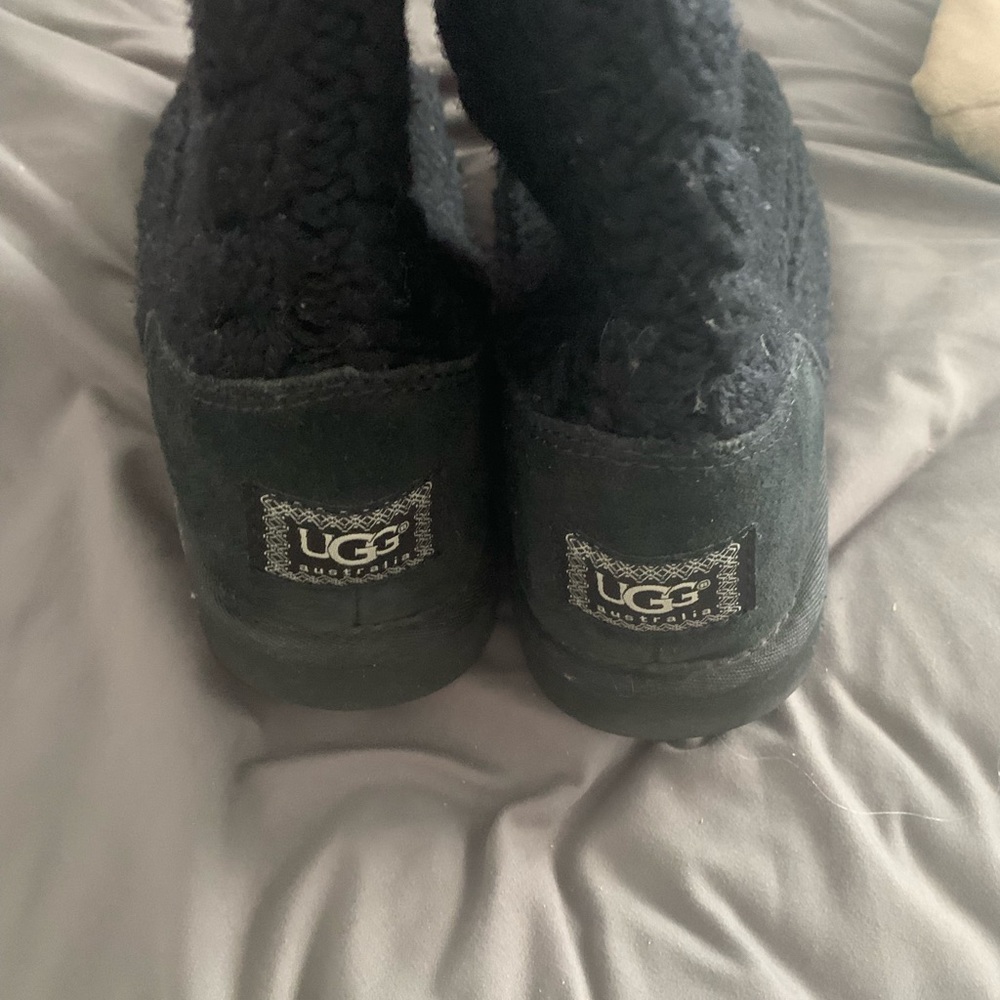Black Ugg sweater boots